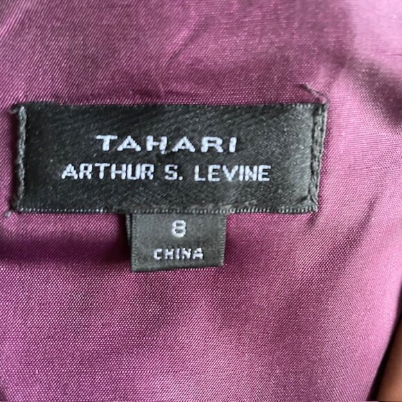 Tahari Arthur S Levine Plum Dress - Picture 4 of 4